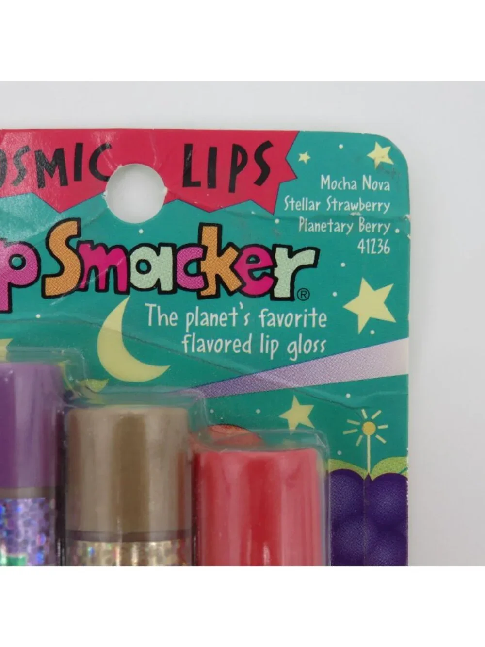 Bonne Bell Cosmic Lips Lip Smacker Mocha Nova Stellar Strawberry Planetary Berry